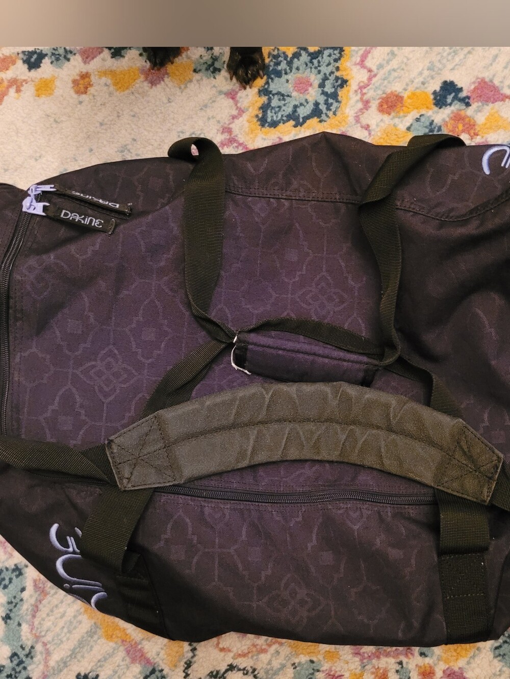 Dakine Purple-Pattern Duffel Bag